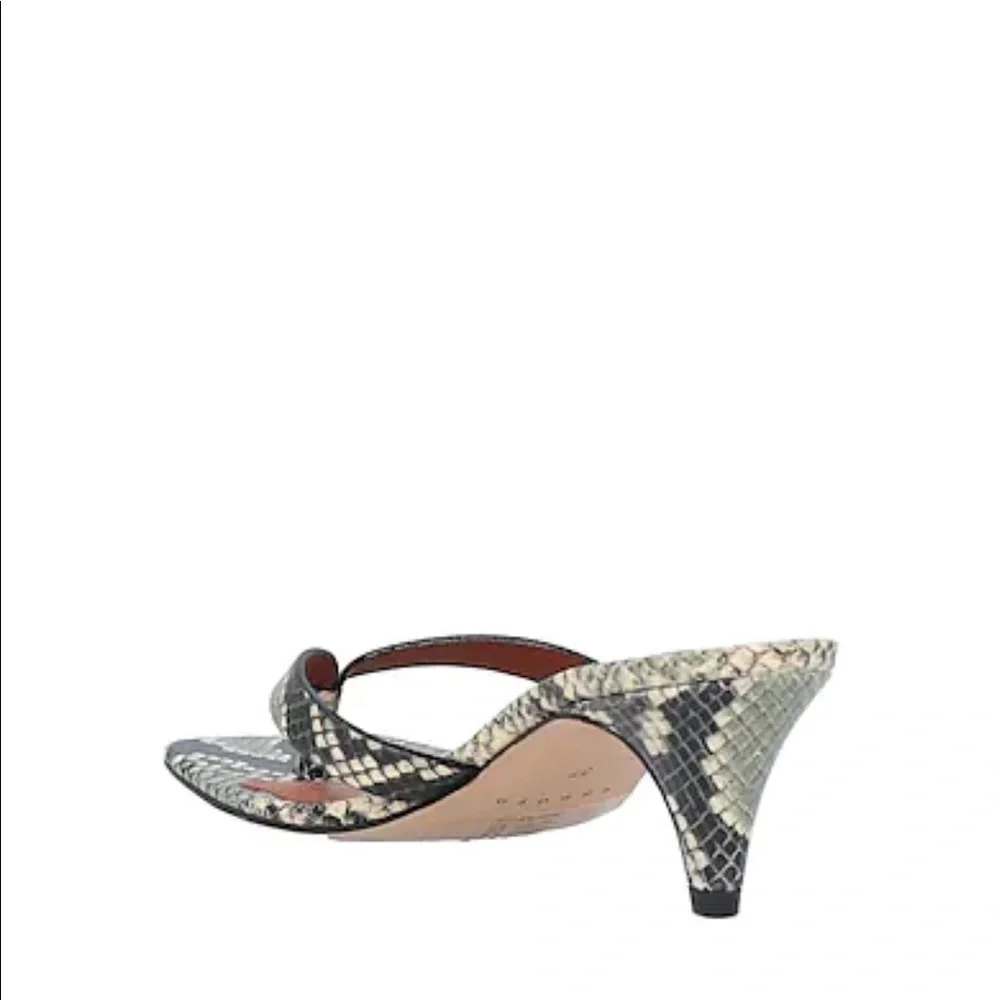 Sandro - Snake-effect leather mules - Picture 6 of 8